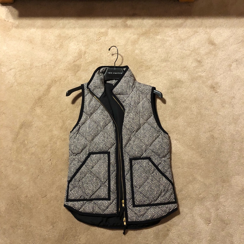 J.Crew Herringbone Excursions Quilted Vest